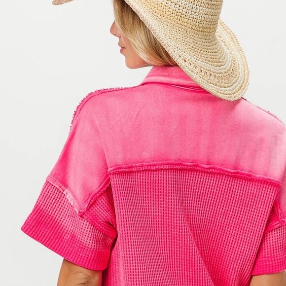 BiBi Dip Dye Mineral Washed Knit Dress - Picture 5 of 5